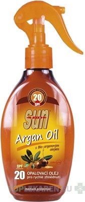 SUN ARGAN OIL opaľovací OLEJ SPF 20