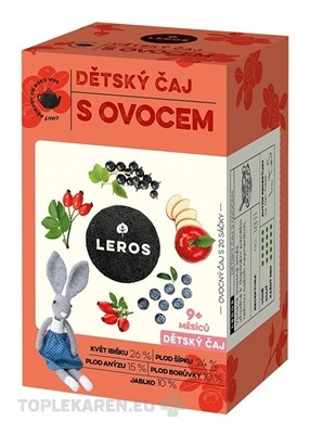 LEROS DETSKÝ ČAJ S OVOCÍM
