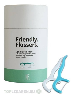 NFco. Dentálna niť so špáradlom Friendly Flossers