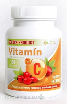 GOLDEN PRODUCT Vitamín C 500 mg + šípkový extrakt