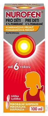 NUROFEN pre deti 4% pomaranč