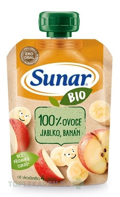 Sunar BIO Kapsička Jablko, banán