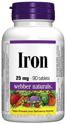 Webber Naturals Železo 25 mg
