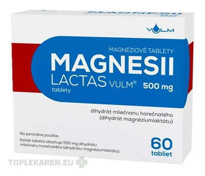 MAGNESII LACTAS VULM 500 mg