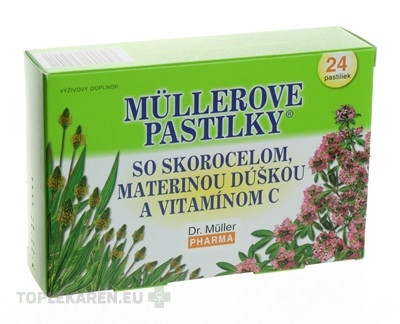 MÜLLEROVE PASTILKY SO SKOR. MAT. DÚŠKOU A VIT. C