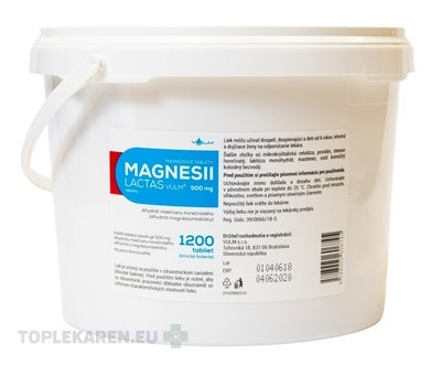 MAGNESII LACTAS VULM 500 mg
