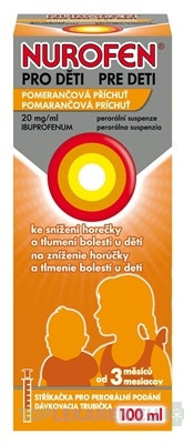 NUROFEN pre deti Pomaranč