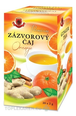 HERBEX Premium ZÁZVOROVÝ ČAJ Orange
