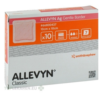 ALLEVYN Ag Gentle Border Krytie na rany