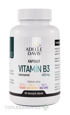 Adelle Davis VITAMÍN B3, niacínamid 400 mg