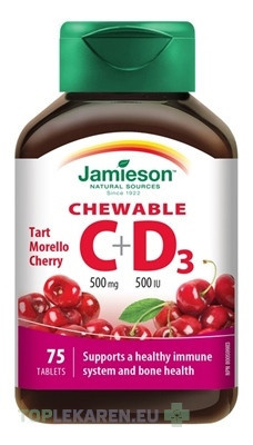 JAMIESON VITAMÍNY C a D3 500 mg/ 500 IU