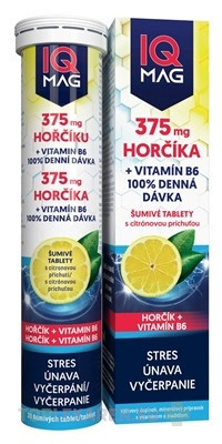 IQ MAG HORČÍK 375 mg + Vitamín B6