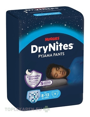 HUGGIES DryNites L pre chlapcov (8-13 rokov)