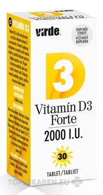 VIRDE Vitamín D3 Forte 2000 I.U.