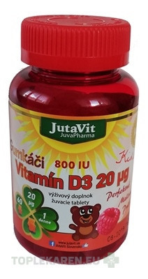 JutaVit Gumkáči Vitamín D3 20 µg Kids