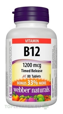 Webber Naturals Vitamín B12 1200 mcg