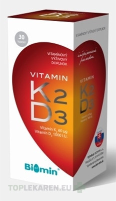 Biomin VITAMIN K2 + D3 1000 I.U.