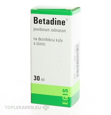 Betadine dezinfekčný roztok 100 mg/ml