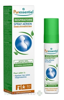 PURESSENTIEL RESPIRATORY Sprej na lepšie dýchanie