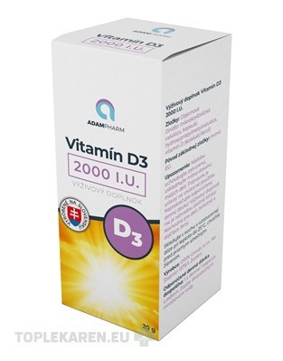 ADAMPharm Vitamín D3 2000 I.U.