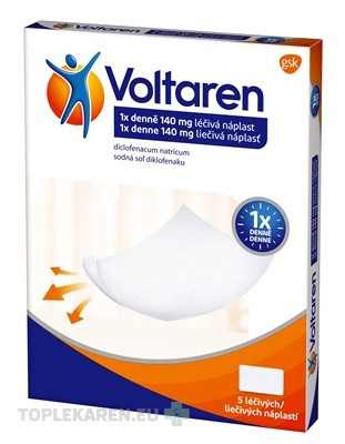 Voltaren 1x denne 140 mg liečivá náplasť
