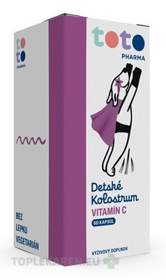 TOTO Detské Kolostrum 500 mg + Vitamín C 40 mg