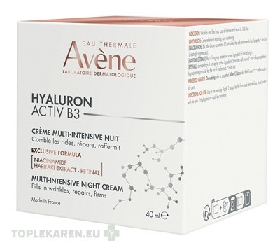 AVENE HYALURON ACTIV B3 Krém multiintenzívny