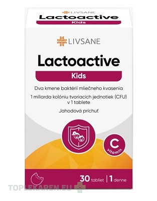 LIVSANE Laktoaktívne tablety Kids