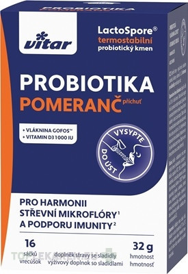 VITAR PROBIOTIKÁ + vláknina + vitamíny C a D3