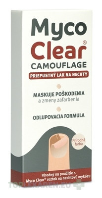 Myco Clear Camouflage Priepustný lak na nechty