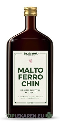 Dr.Svatek MALTOFERROCHIN sladové víno na železo