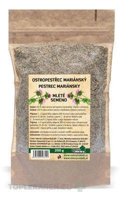 NaturProdukt Pestrec mariánsky Mleté semeno