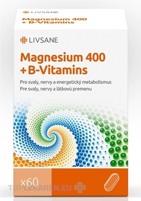 LIVSANE Magnézium 400 + B vitamíny