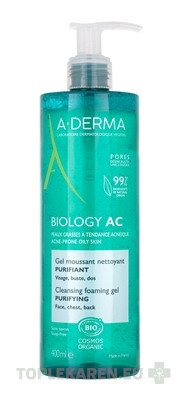 A-DERMA BIOLOGY AC Čistiaci penivý gél