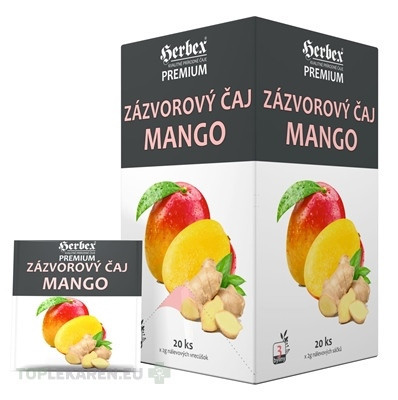 HERBEX Premium ZÁZVOROVÝ ČAJ MANGO
