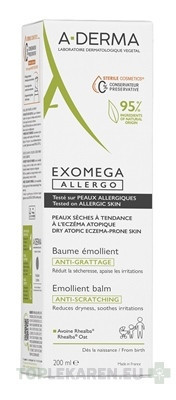 A-DERMA EXOMEGA ALLERGO Emolienčný balzam