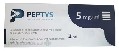PEPTYS 5 roztok peptidov PEP-52 z kolagénu 5 mg/ml
