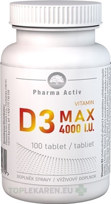 Pharma Activ Vitamin D3 MAX 4000 I.U.