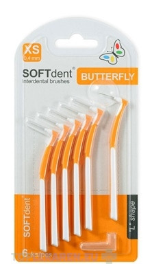 Medzizubné kefky SOFTdent Butterfly XS 0,4 mm
