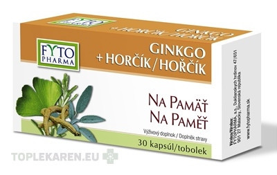 FYTO GINKGO + HORČÍK Na pamäť