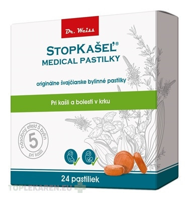 STOPKAŠEĽ Medical pastilky Dr. Weiss