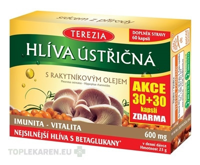 TEREZIA HLIVA USTRICOVITÁ S RAKYTNÍKOVÝM OLEJOM