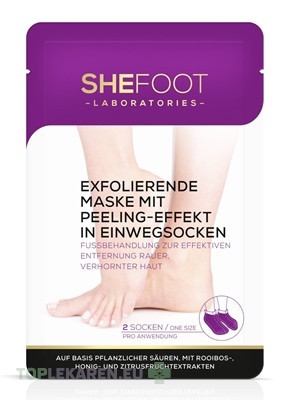SheFoot EXFOLIAČNÉ PONOŽKY s peelingovým účinkom