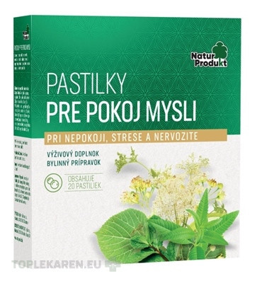 NaturProdukt PASTILKY PRE POKOJ MYSLI