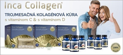 Inca Collagen Trojmesačná kolagénová kúra+vit.C&D