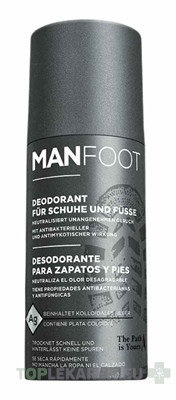 ManFoot DEZODORANT na obuv a chodidlá pre mužov