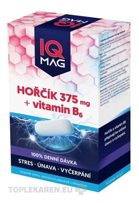 IQ MAG HORČÍK 375 mg + Vitamín B6
