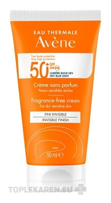 AVENE KRÉM bez parfumácie SPF50+ INVISIBLE FINISH