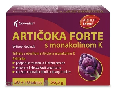 Noventis ARTIČOKA FORTE s monakolínom K