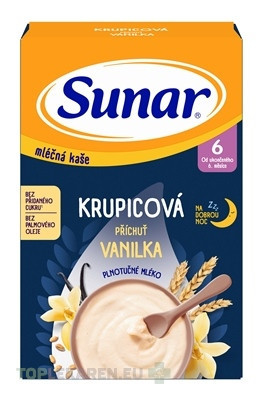 Sunar mliečna KAŠA KRUPICOVÁ Na dobrú noc